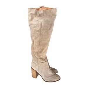 Mi.im woman’s sand Tan vegan suede knee high boots size 8.5